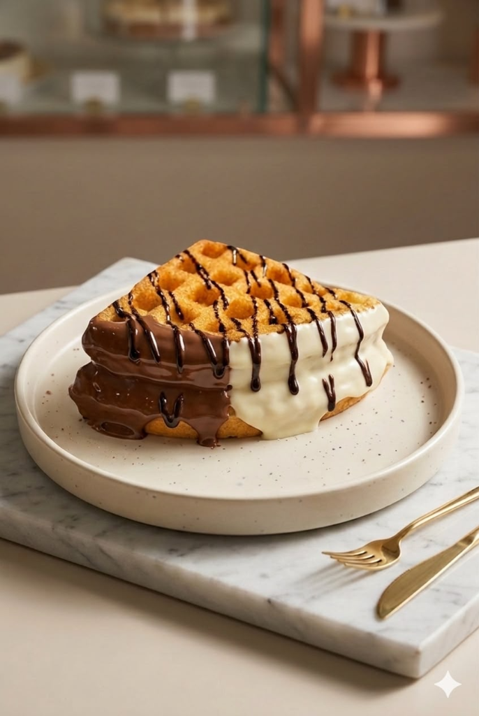 Double Choco Waffle at Ali’s Cafe