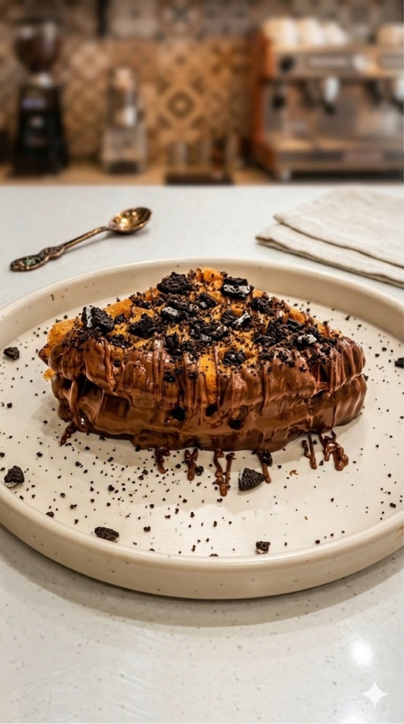 Oreo Waffles at Ali’s Cafe