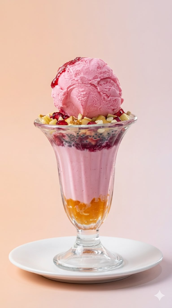 Strawberry Falooda at Ali’s Cafe