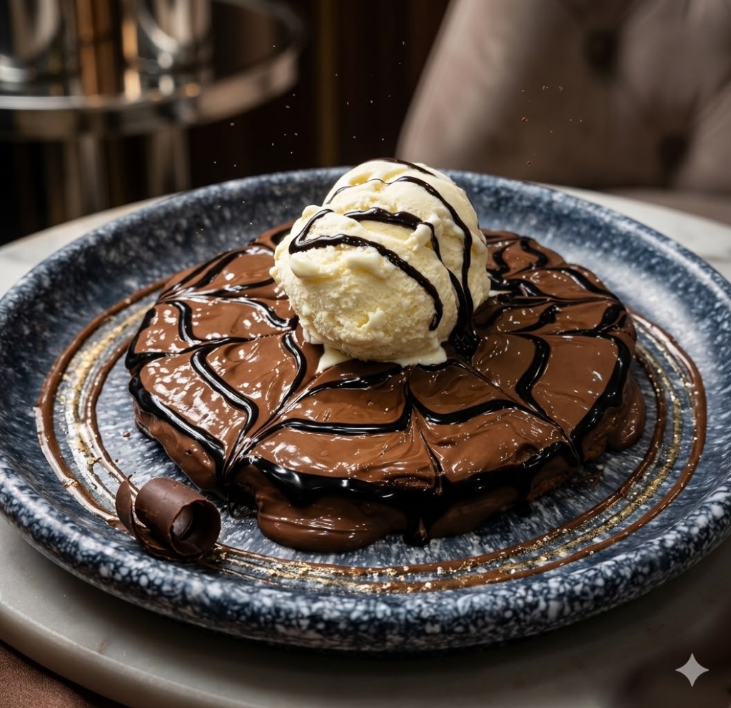 Waffle Pizza Ice Cream at Ali’s Cafe